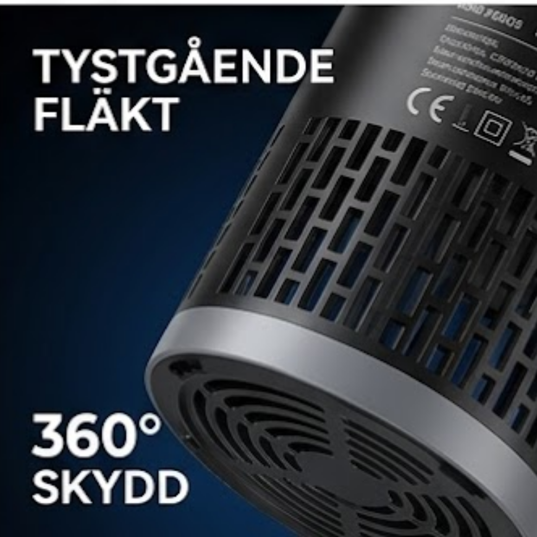 Portabel Myggmaskin med 360° Skydd — Kemikaliefri
